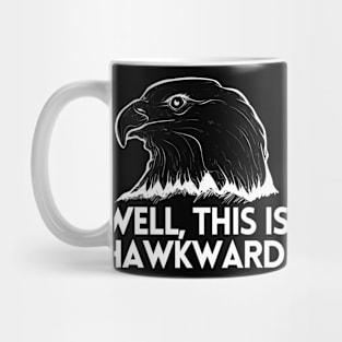 Well This Is Hawkward Funny Pun Mug